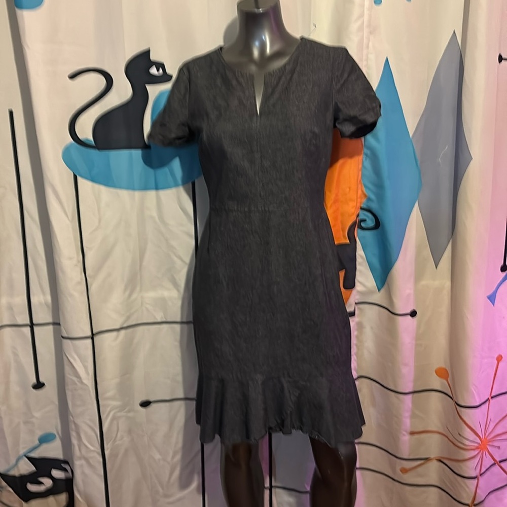 Banana Republic Stretch Denim Midi Dress